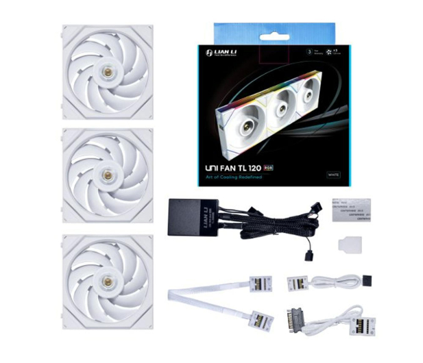 Lian Li Uni Fan TL Series White Triple Pack 3x120mm - 1337327 - zdjęcie